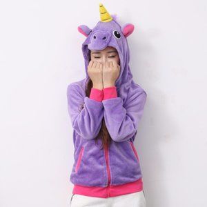 NEW purple unicorn sweatshirt sweater